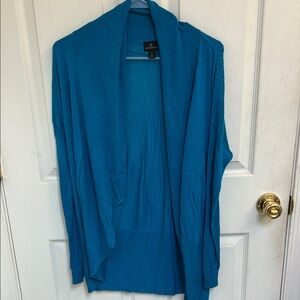 Worthington Blue Open Front Cardigan